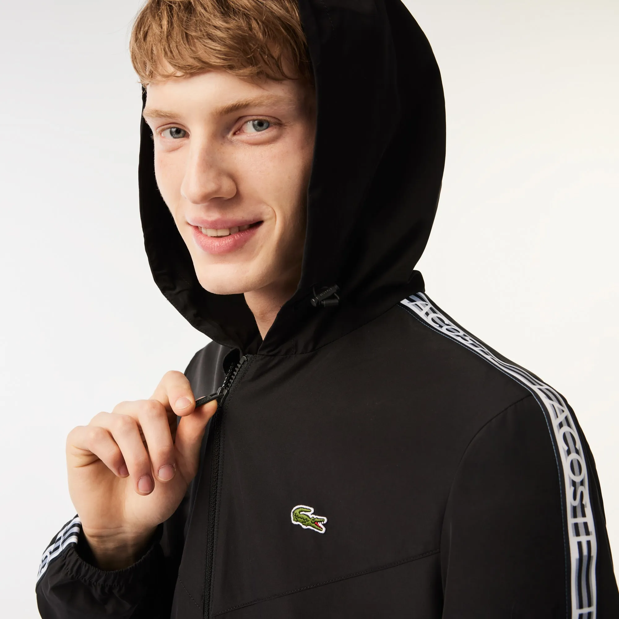 Men’s Lacoste Short Recycled Polyester Track Jacket