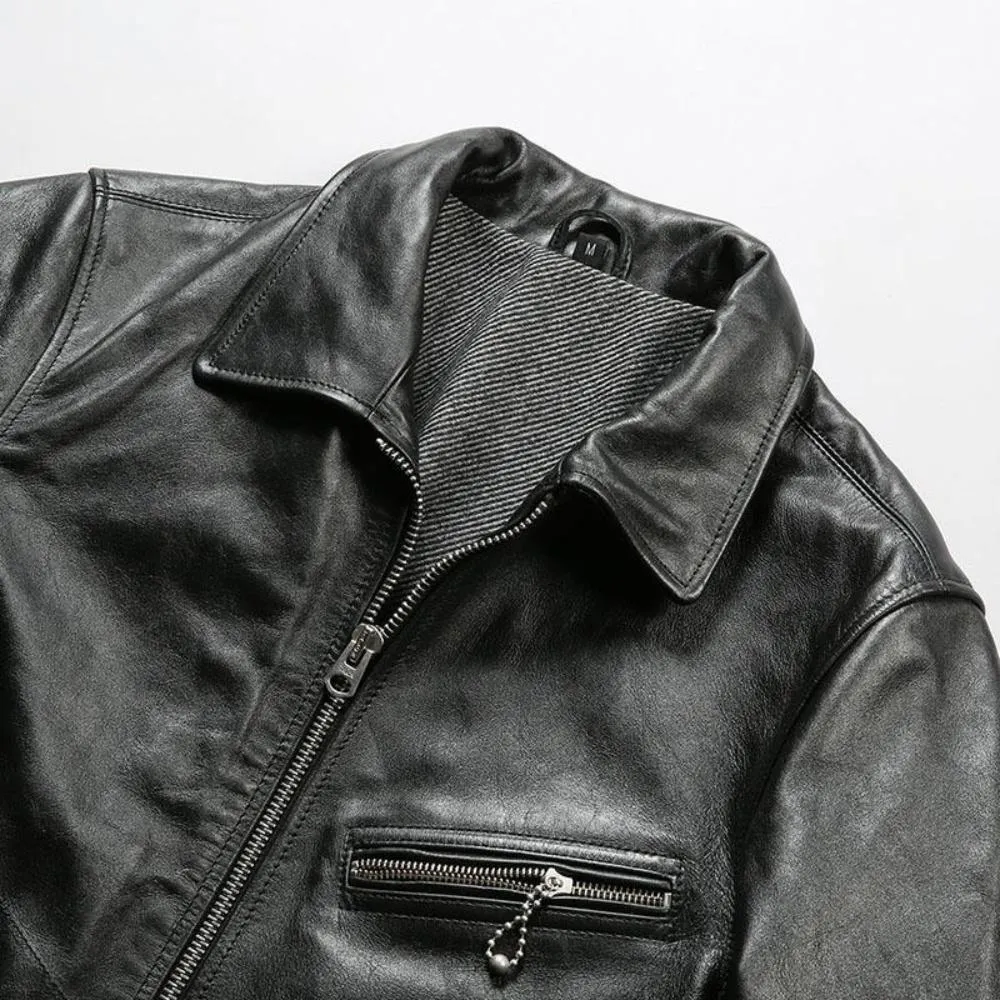 Men's Mulholland Drive 1930s Classic Motorcycle Leather Jacket