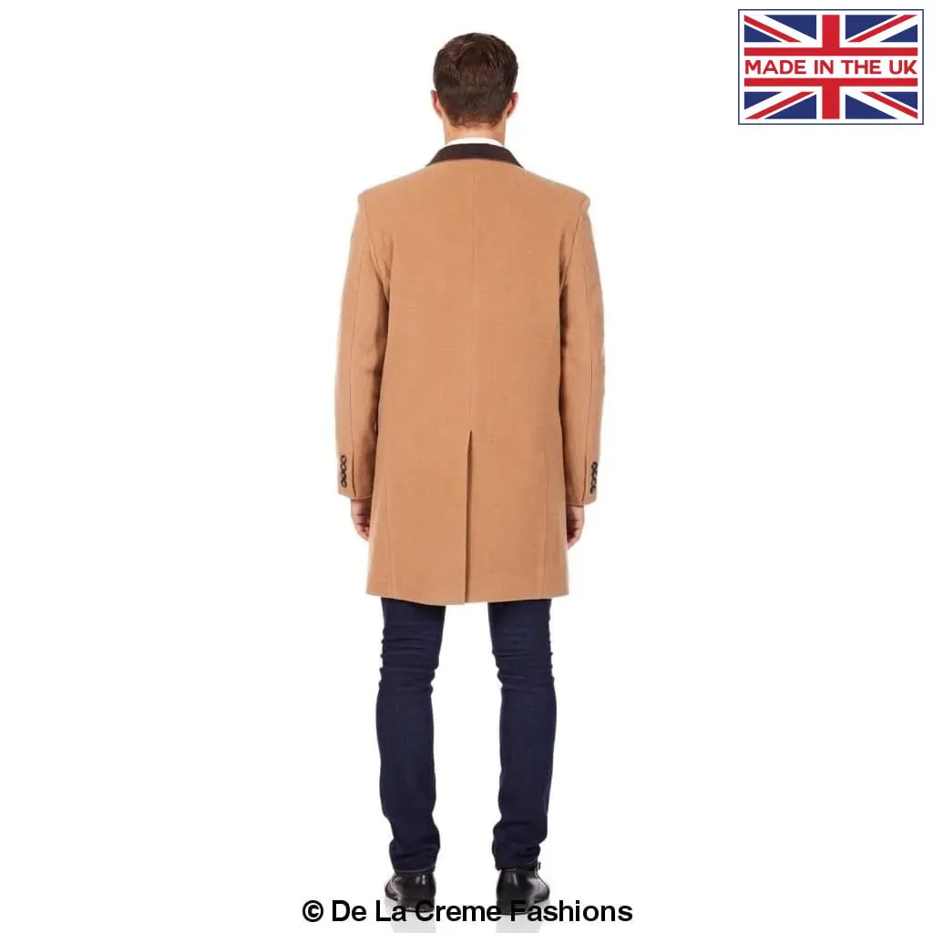 Mens Peaky Blinders Retro Mod Covert Coat