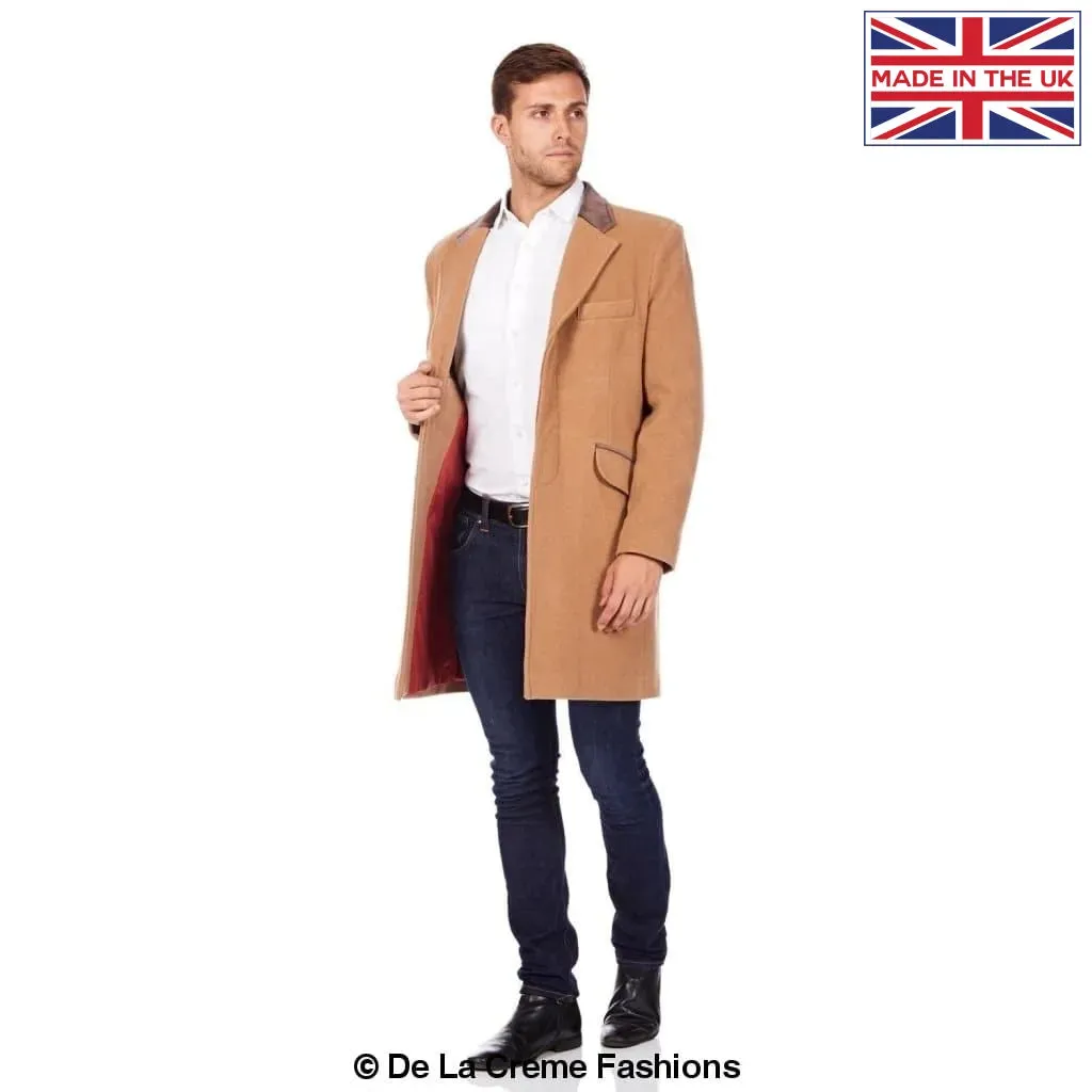 Mens Peaky Blinders Retro Mod Covert Coat