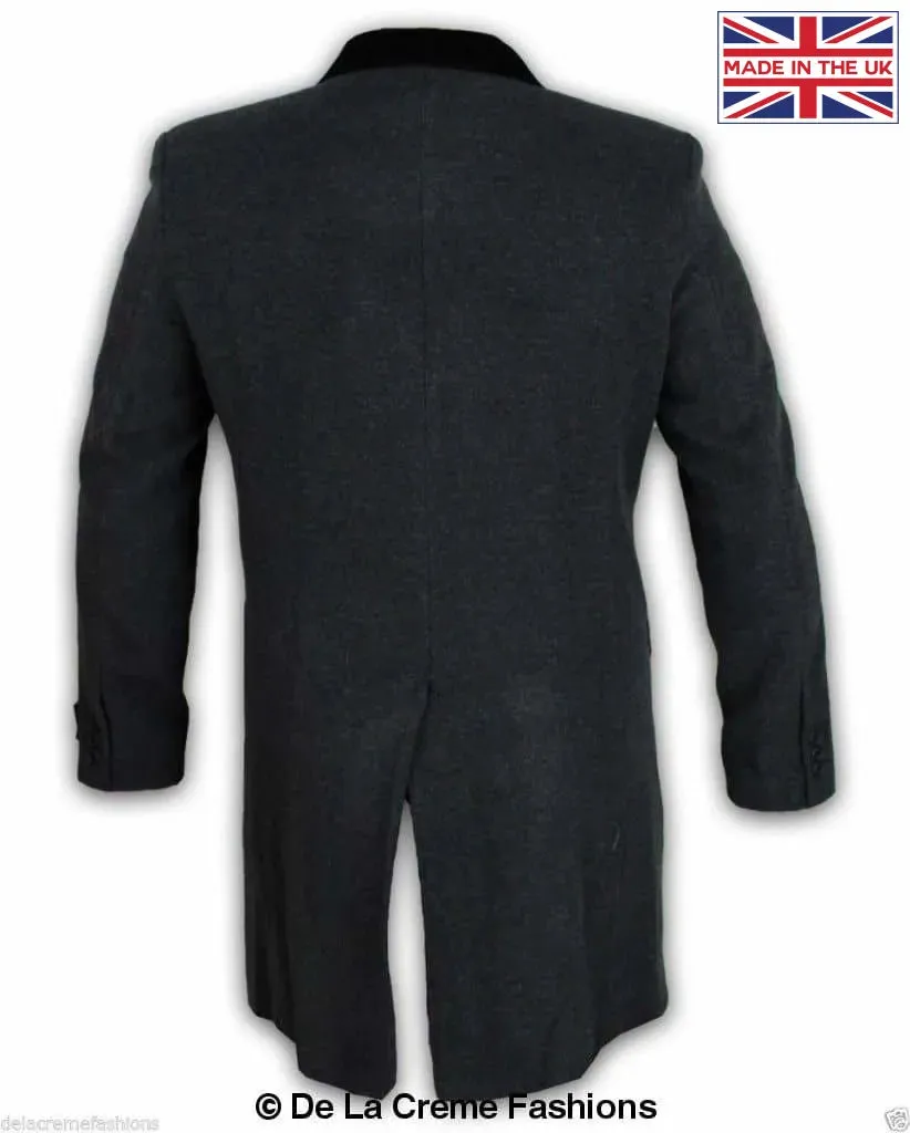 Mens Peaky Blinders Retro Mod Covert Coat