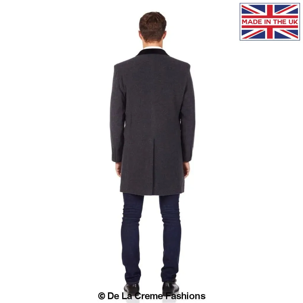 Mens Peaky Blinders Retro Mod Covert Coat