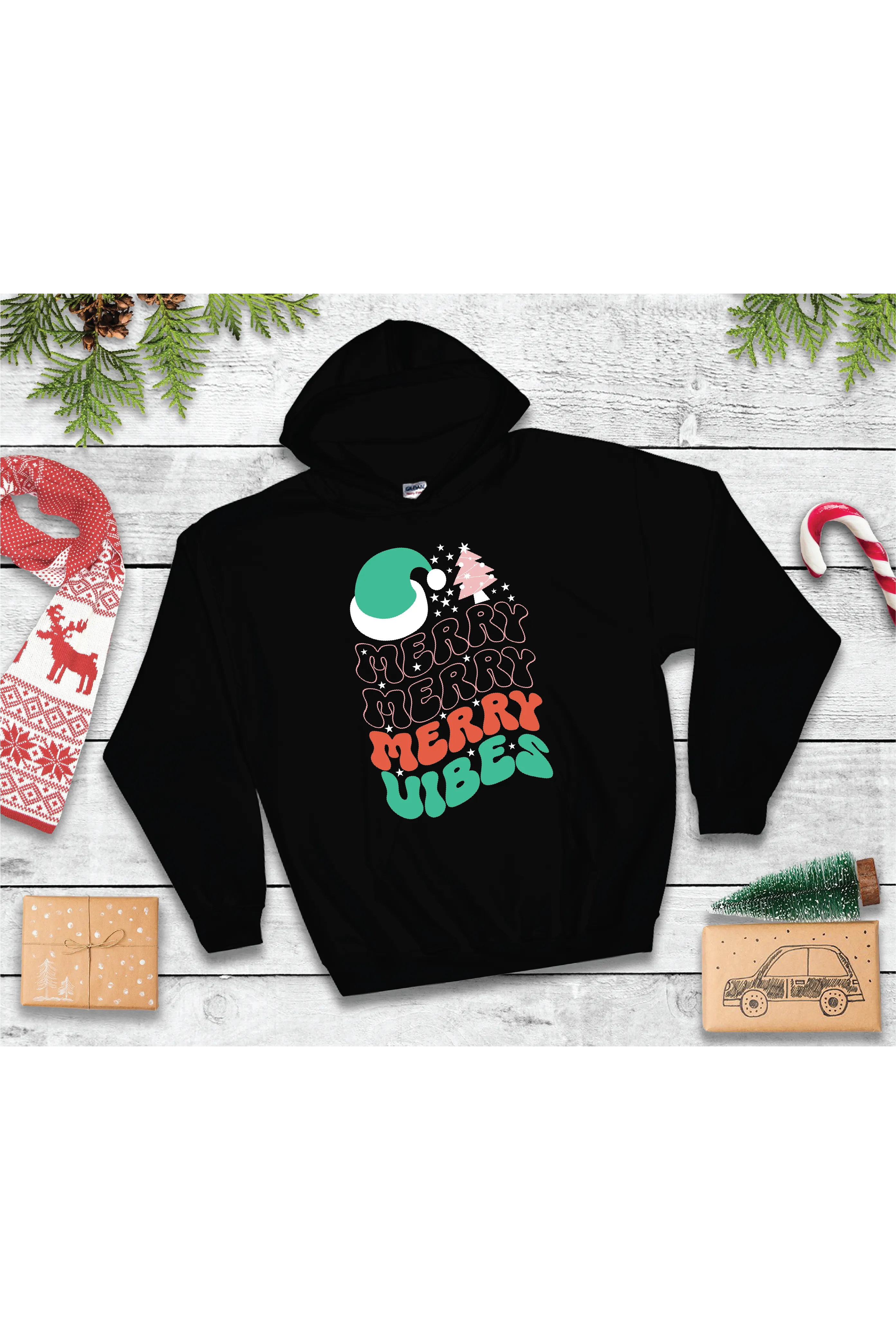 Merry Vibes Hoodie