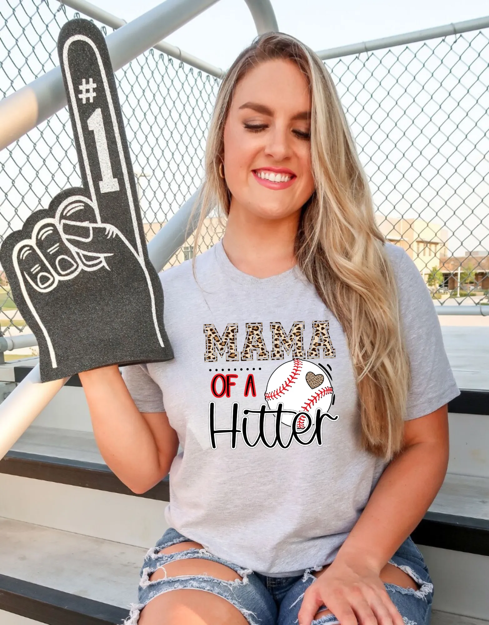 Mom Of A Hitter | Baseball Mom Shirt