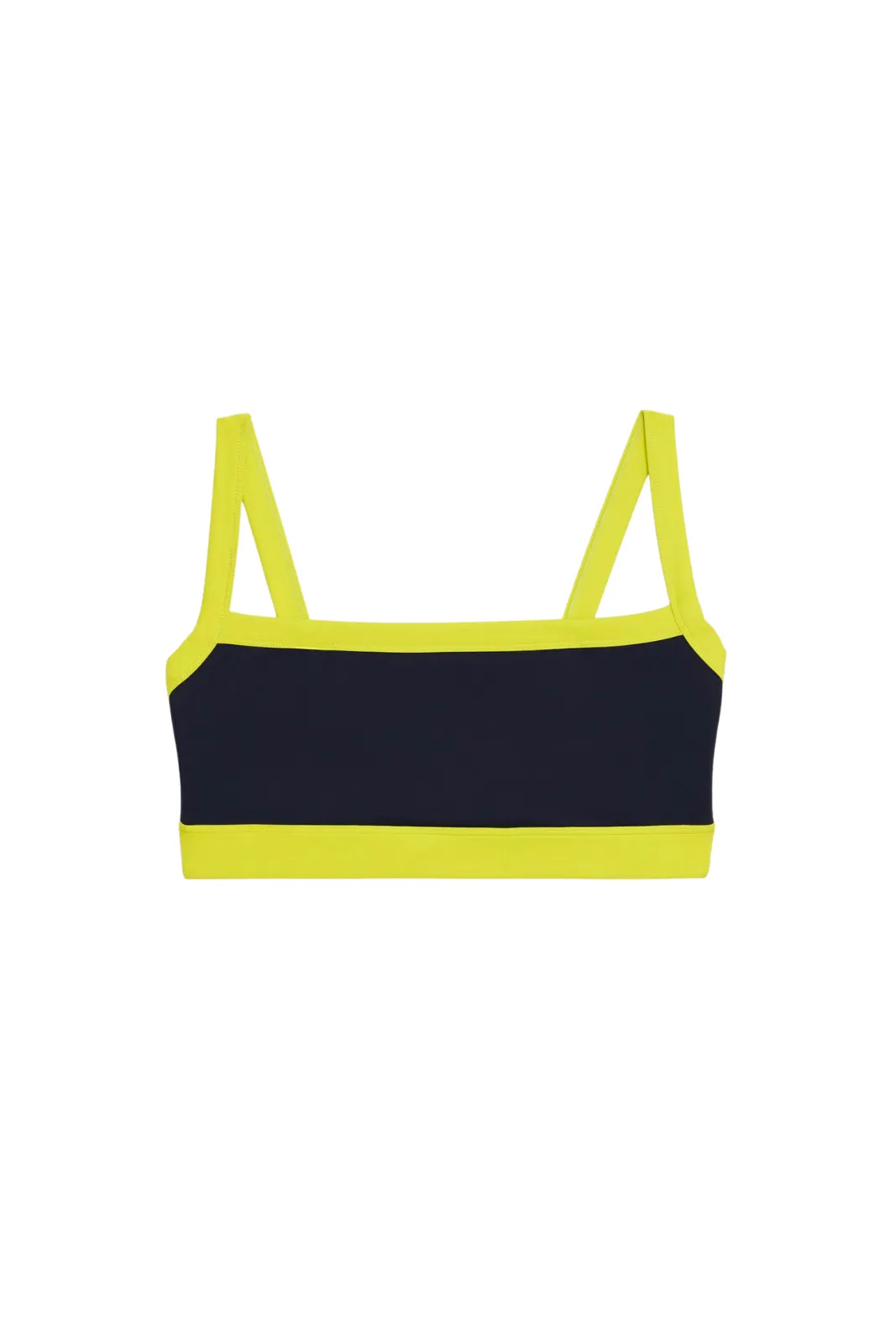 Monah Rigor Bra, Indigo/Chartreuse