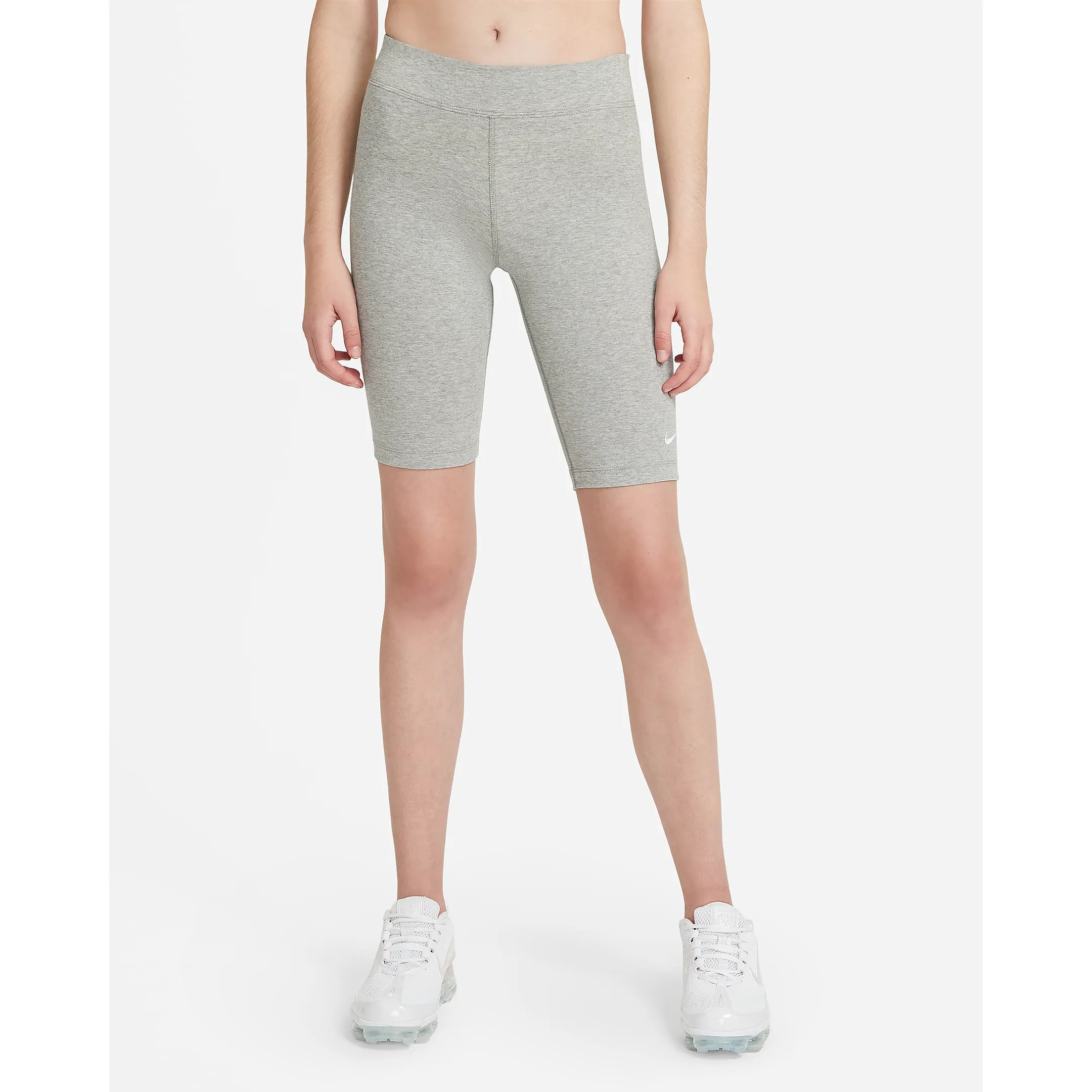 Nike Women's Sportswear Essential Shorts - Dark Grey Heather / White