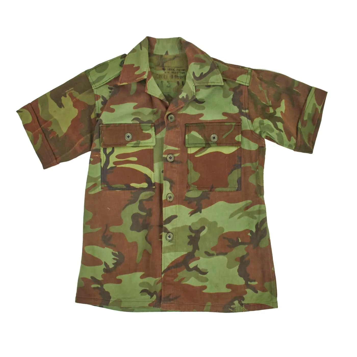 Original ARVN Vietnam War Army of the Republic of Vietnam ARVN Rangers ERDL Short Sleeve Uniform Set