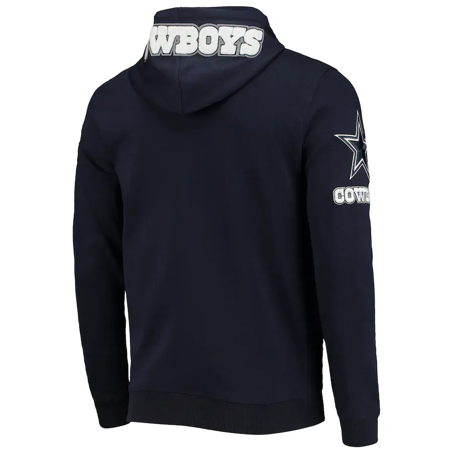 PRO STANDARD DALLAS COWBOYS LOGO ZIPPER HOODY