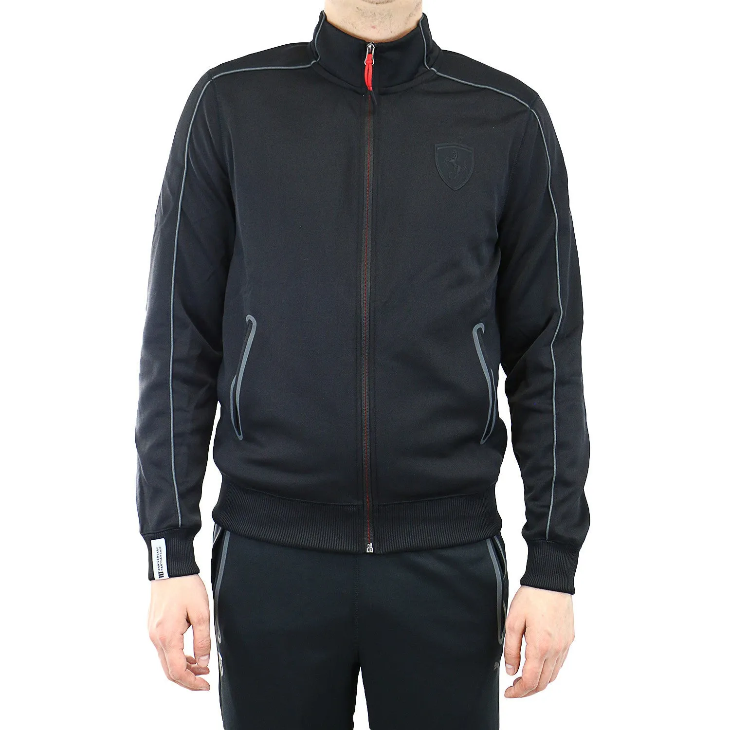 Puma Ferrari Track Jacket - Black - Mens