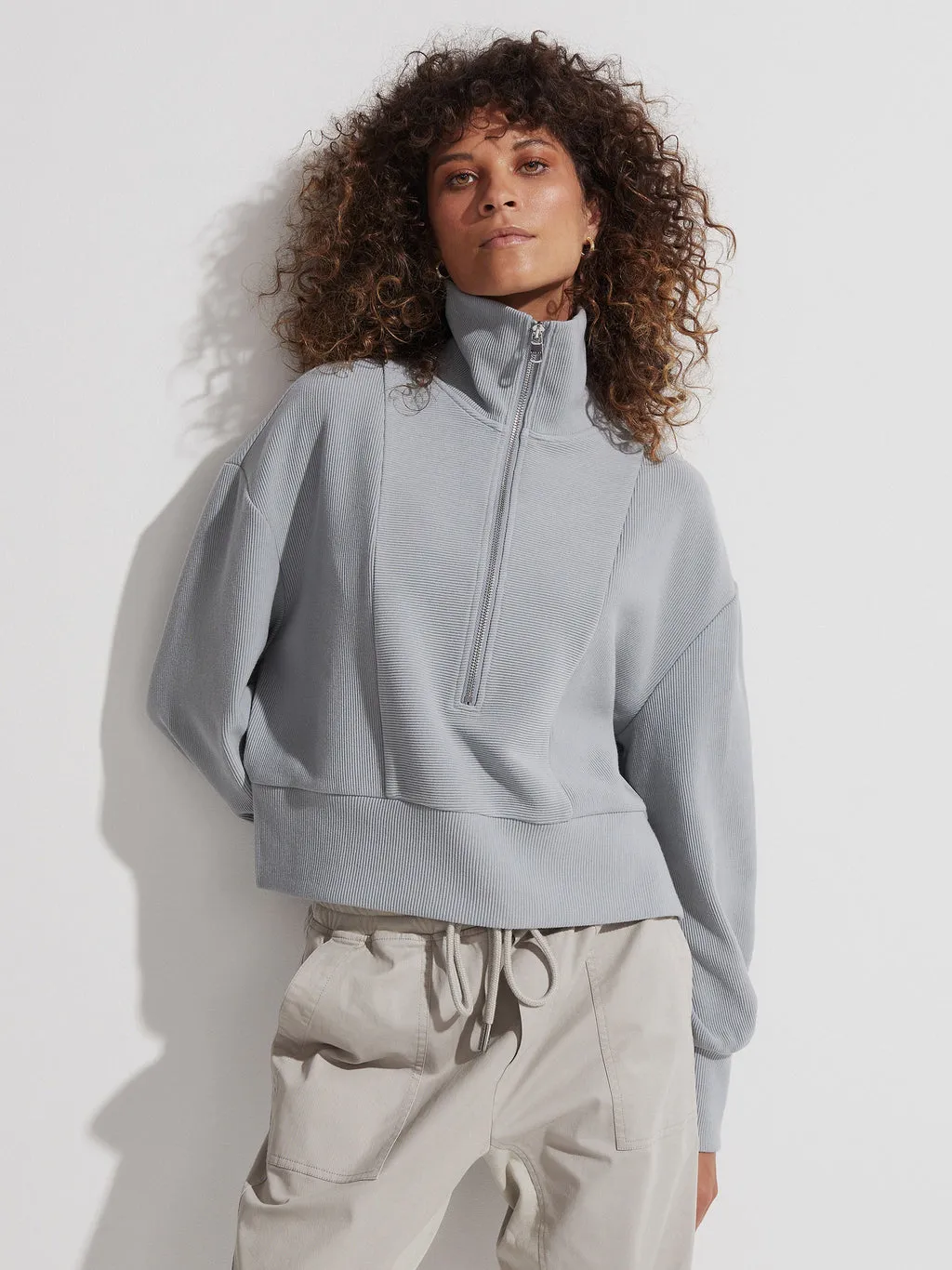 Ramona Half Zip, Quarry