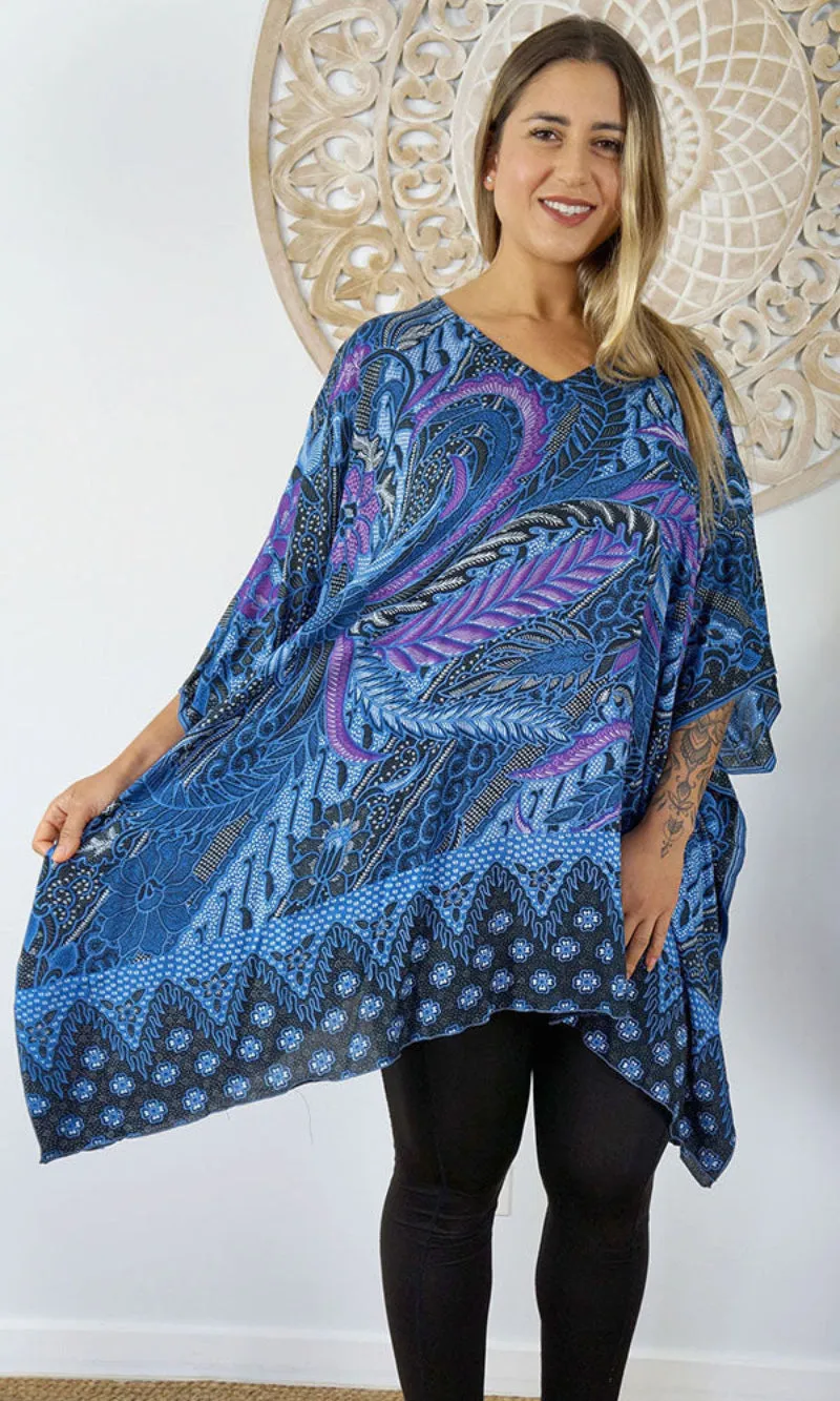 Rayon Tunic Short Retro Batik, More Colours