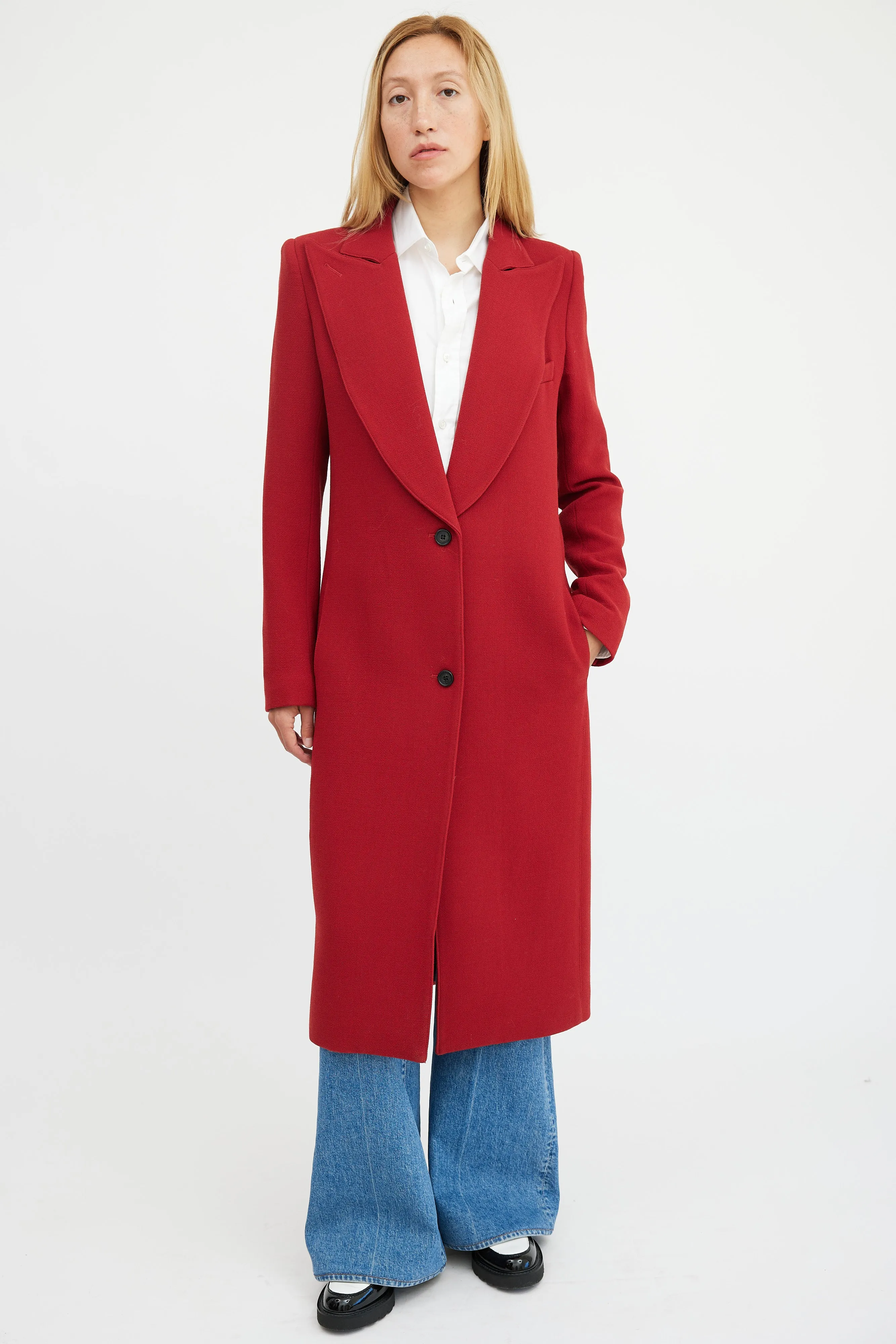 Red Wool Coat