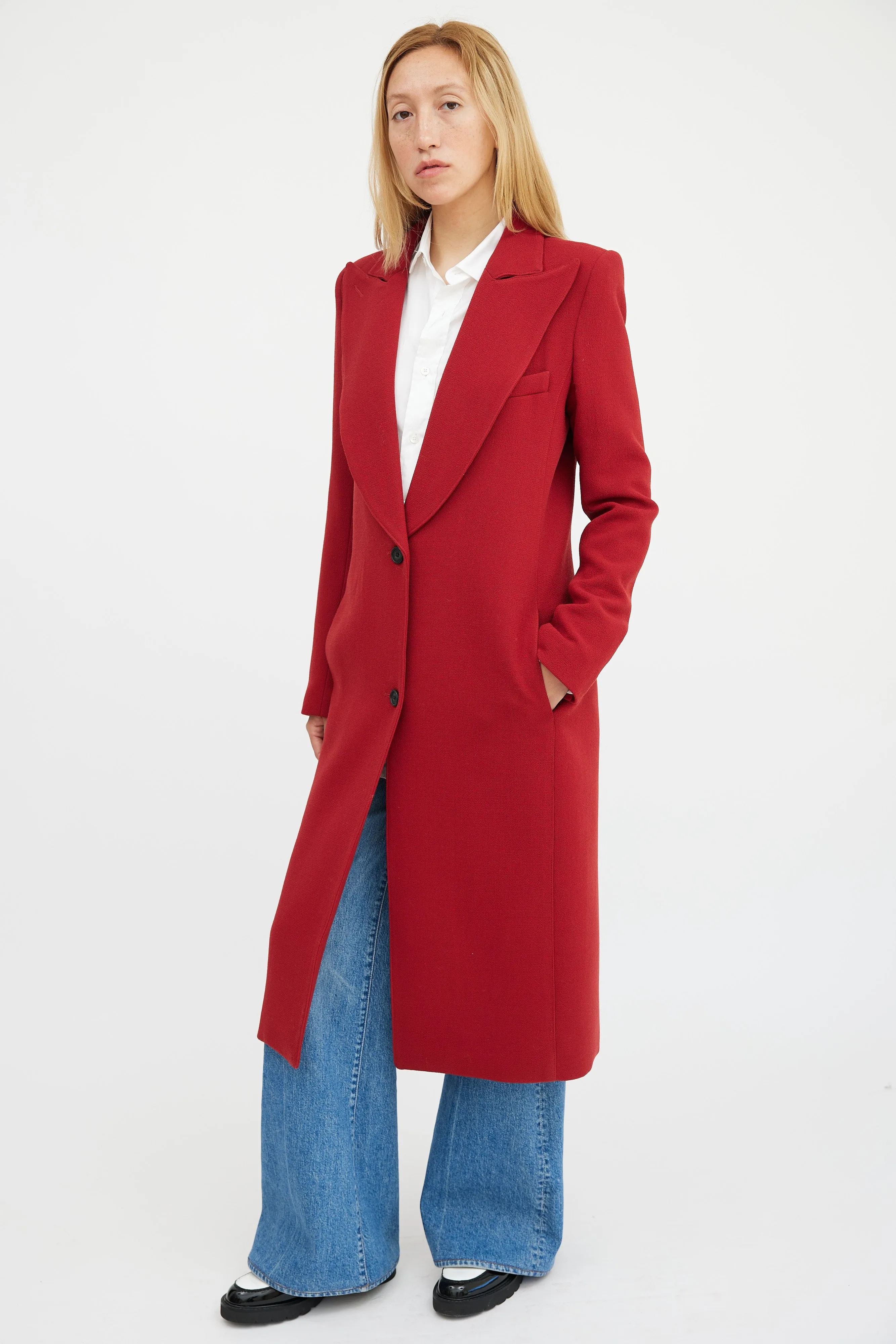 Red Wool Coat