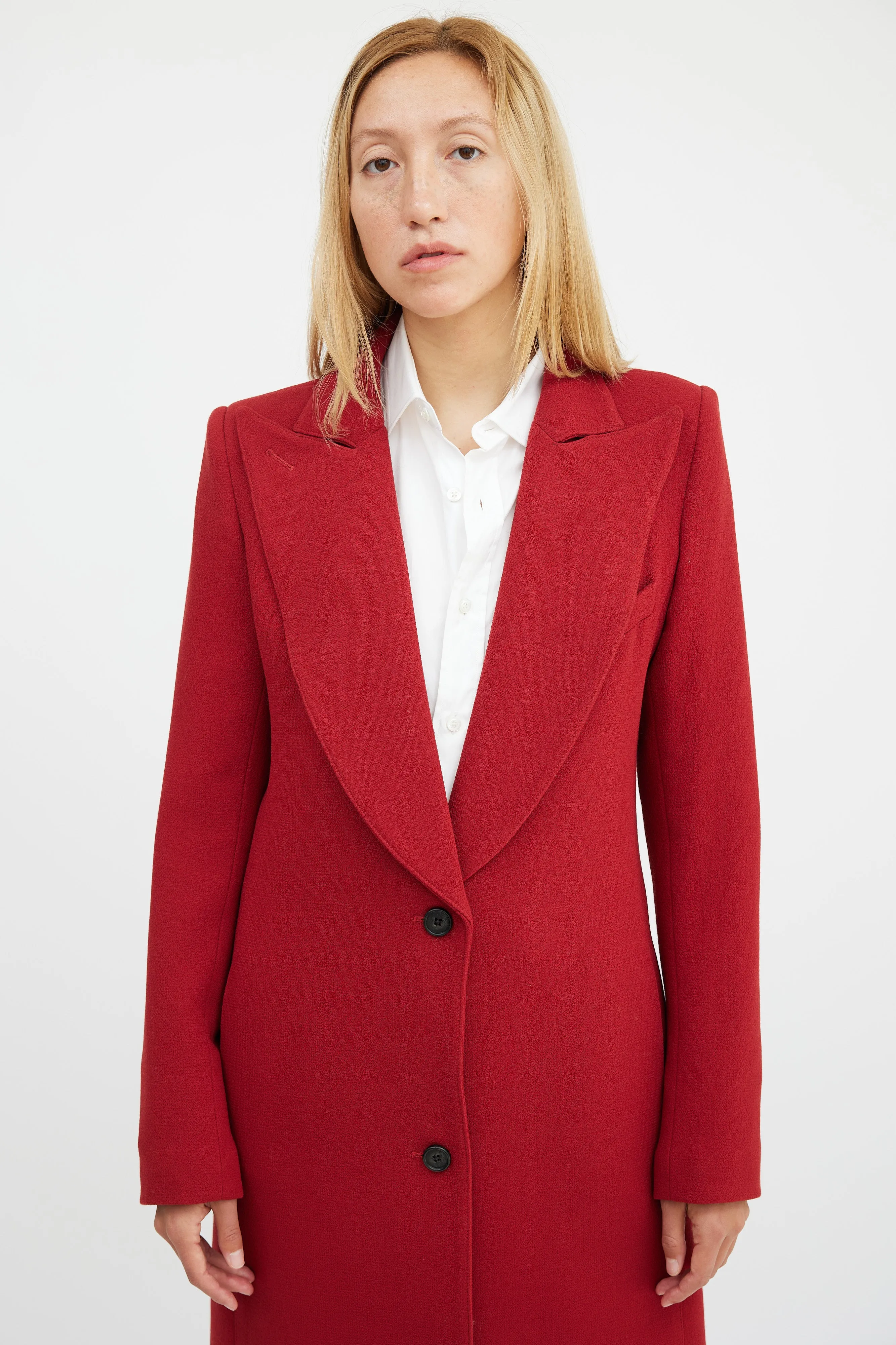 Red Wool Coat