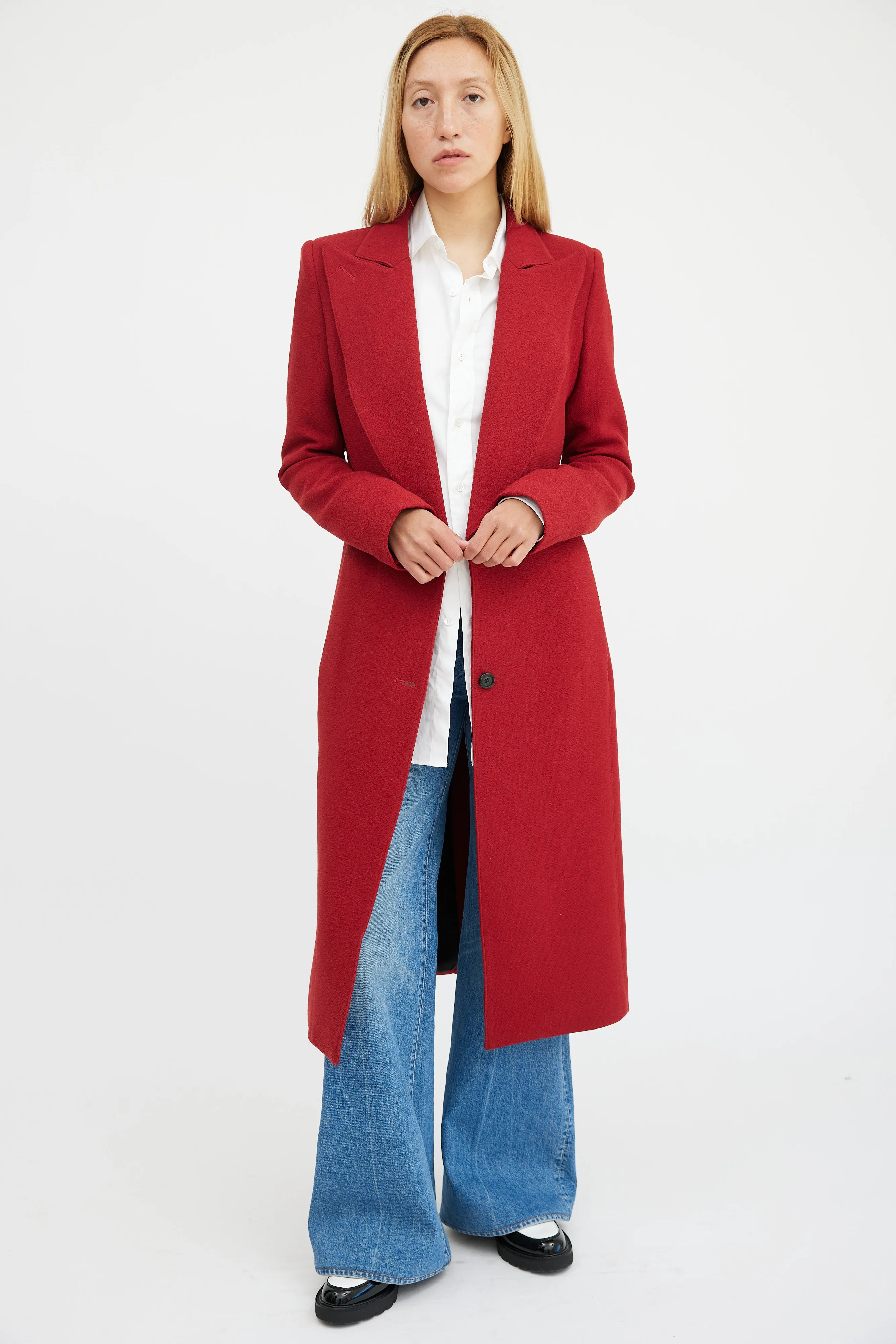 Red Wool Coat