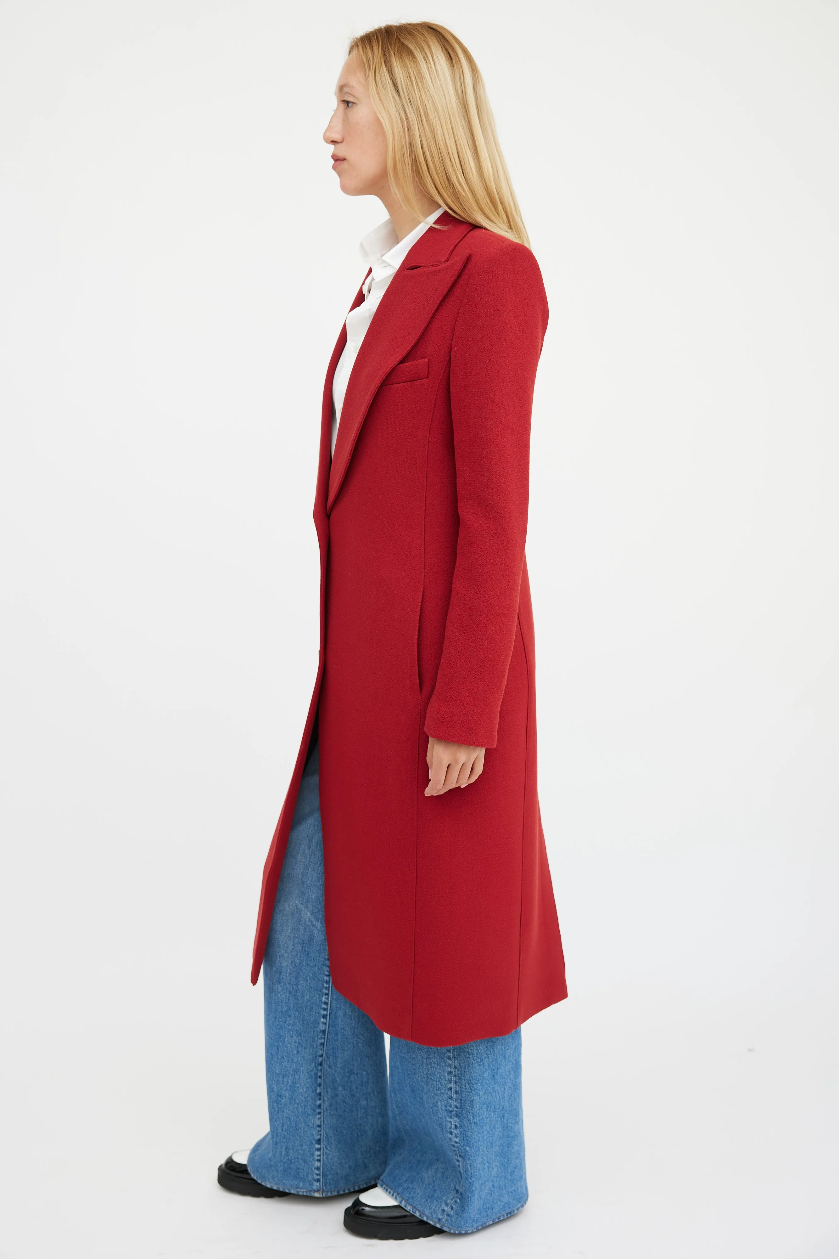 Red Wool Coat