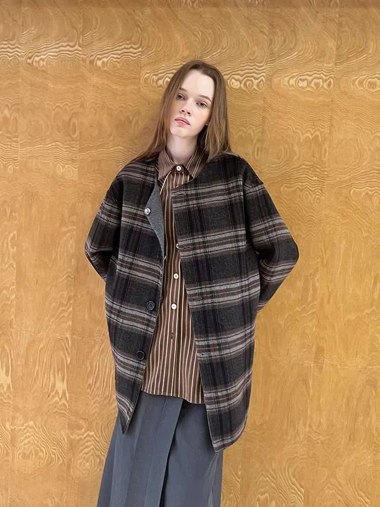 Retro fashion wool coat【s0000010815】