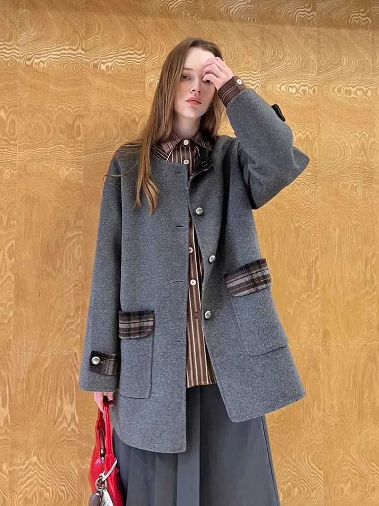 Retro fashion wool coat【s0000010815】