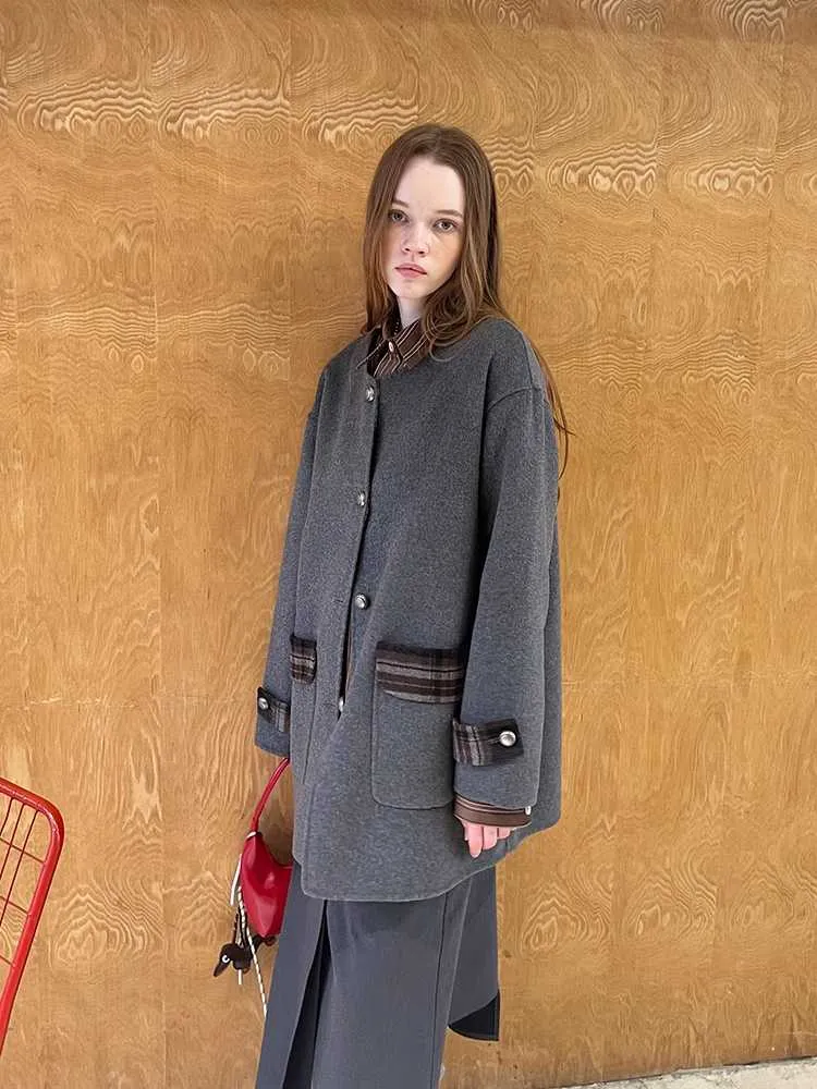 Retro fashion wool coat【s0000010815】