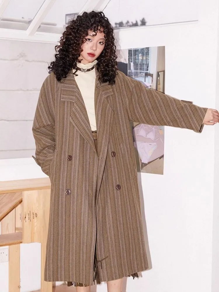 Retro vintage wool coat【s0000004573】