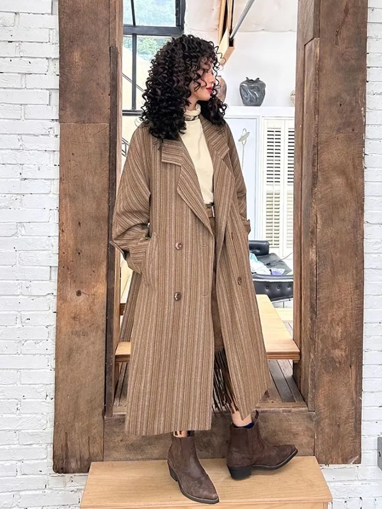 Retro vintage wool coat【s0000004573】