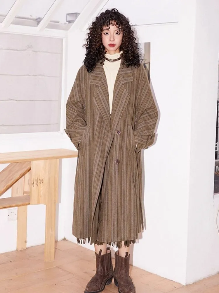 Retro vintage wool coat【s0000004573】