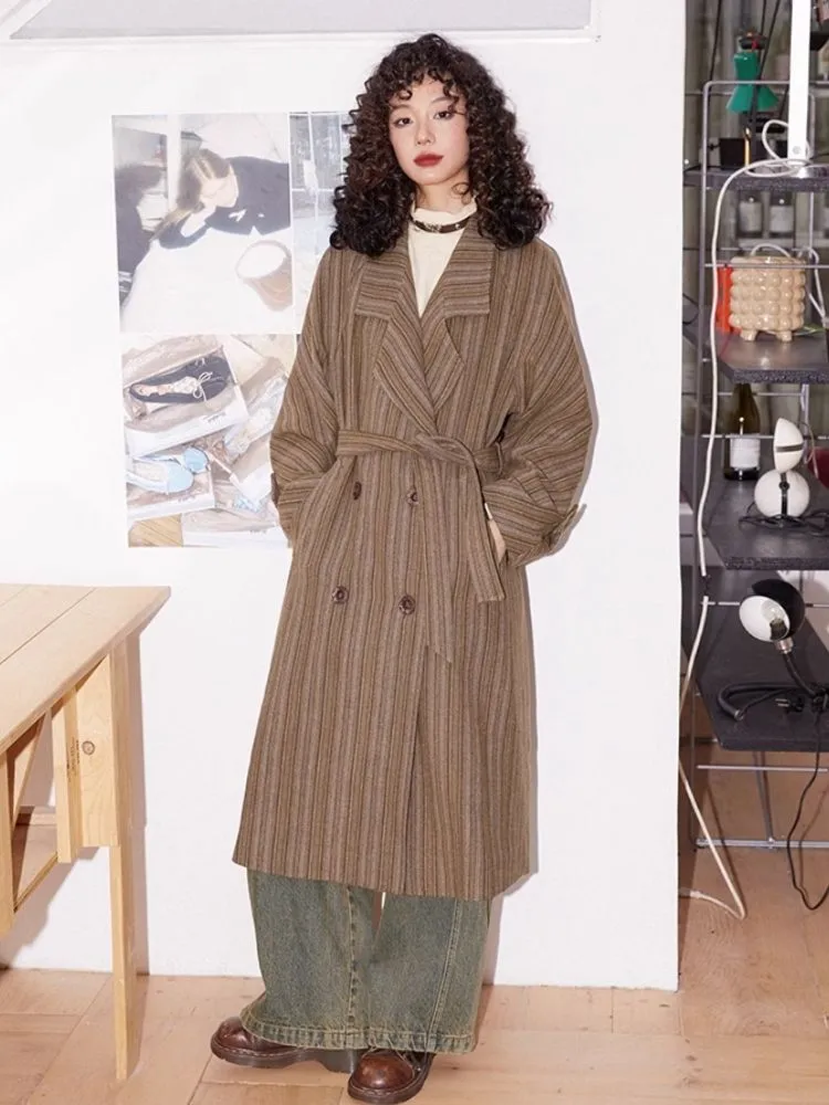 Retro vintage wool coat【s0000004573】