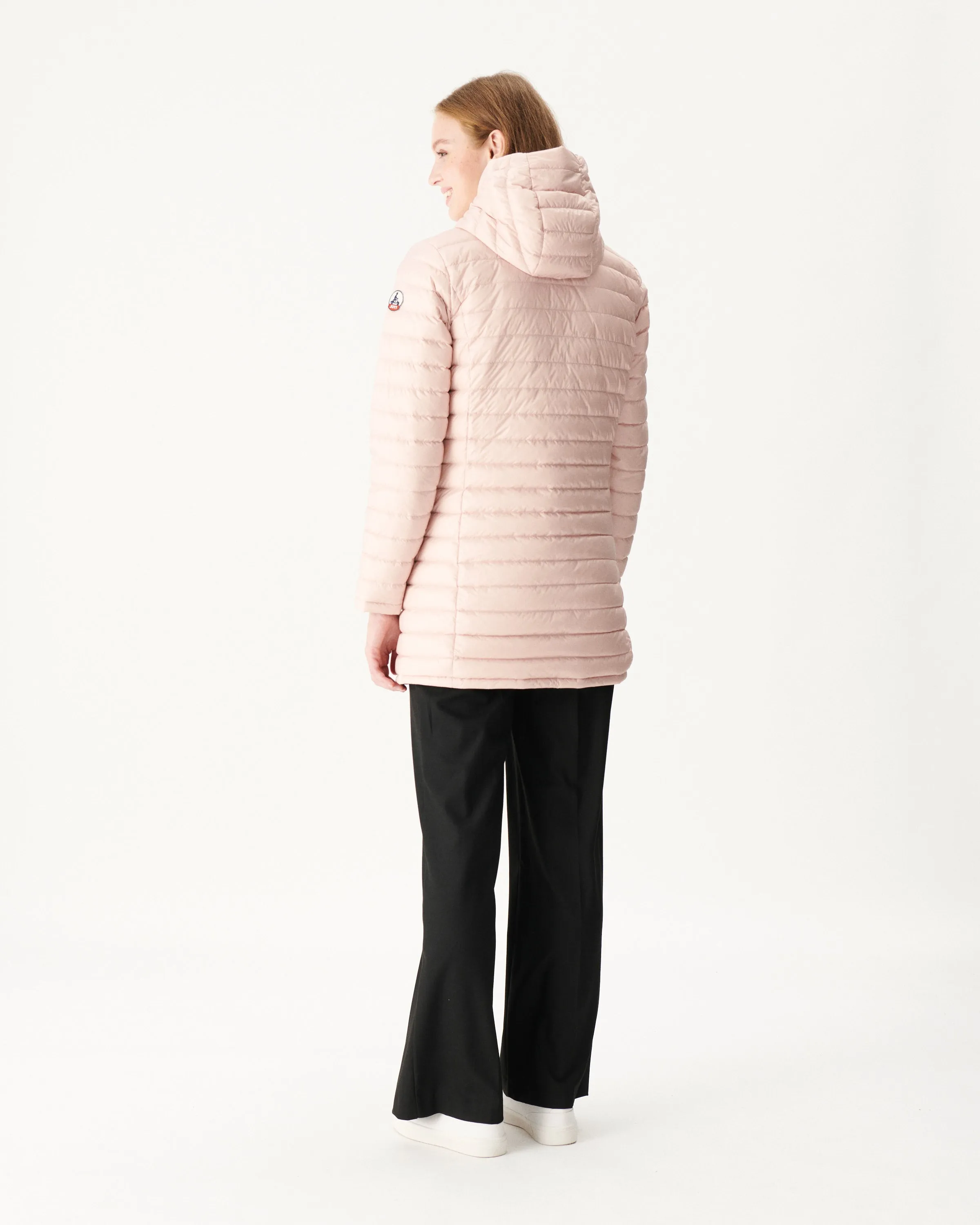 Reversible light down jacket Black/Light Pink Moscou