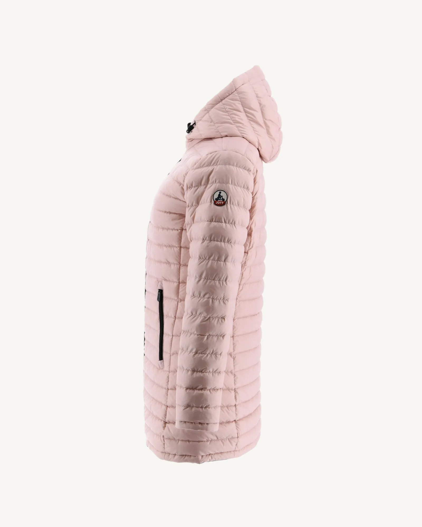 Reversible light down jacket Black/Light Pink Moscou