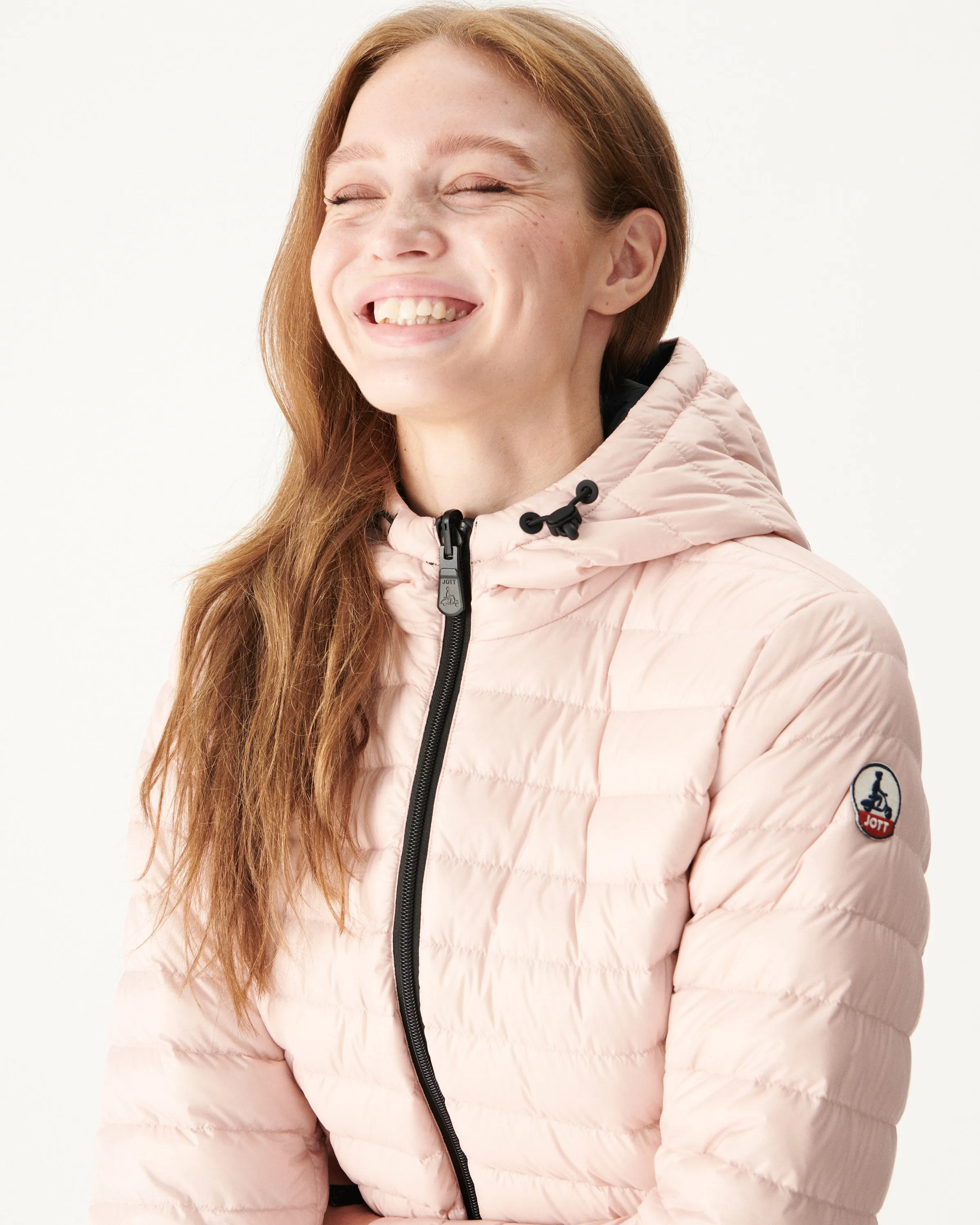 Reversible light down jacket Black/Light Pink Moscou