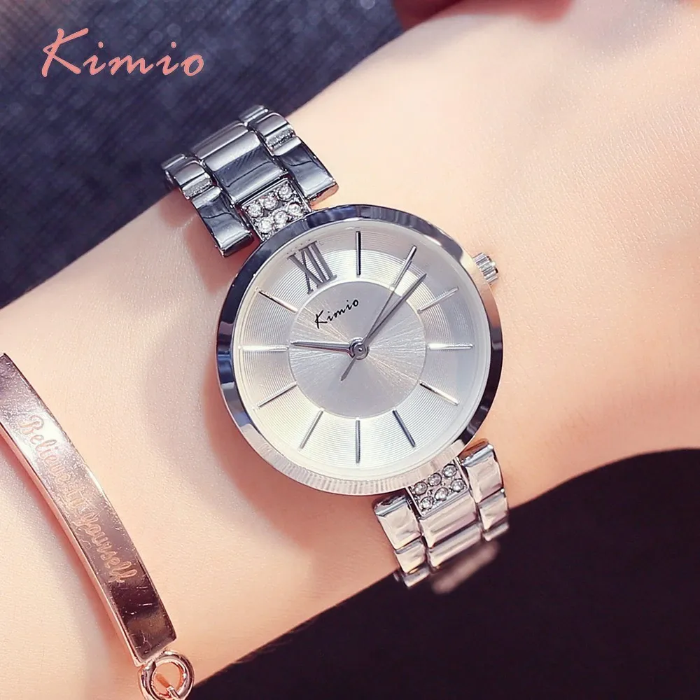 Rhinestone Rose Gold Watches | Dressed Wristwatch For Women