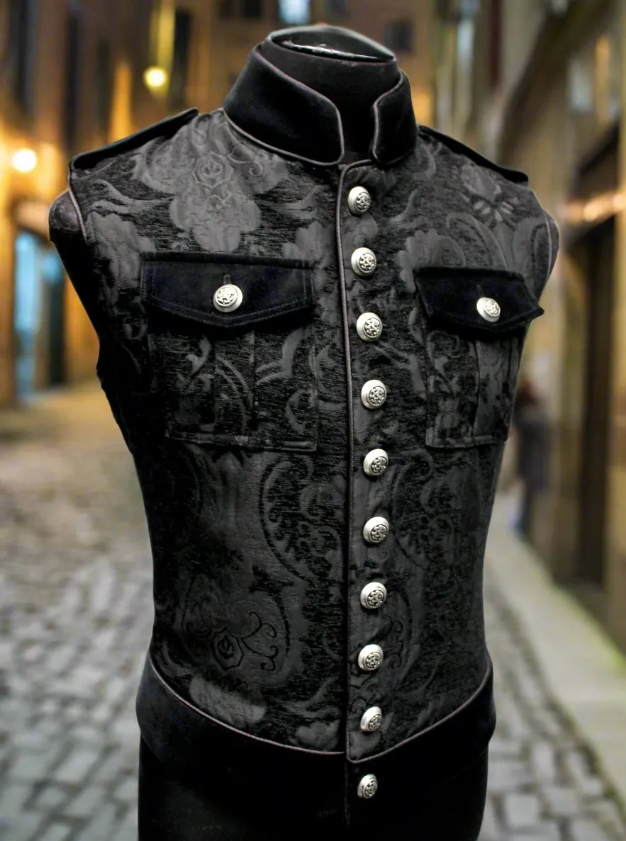 ROYAL MARINE VEST - Black Tapestry