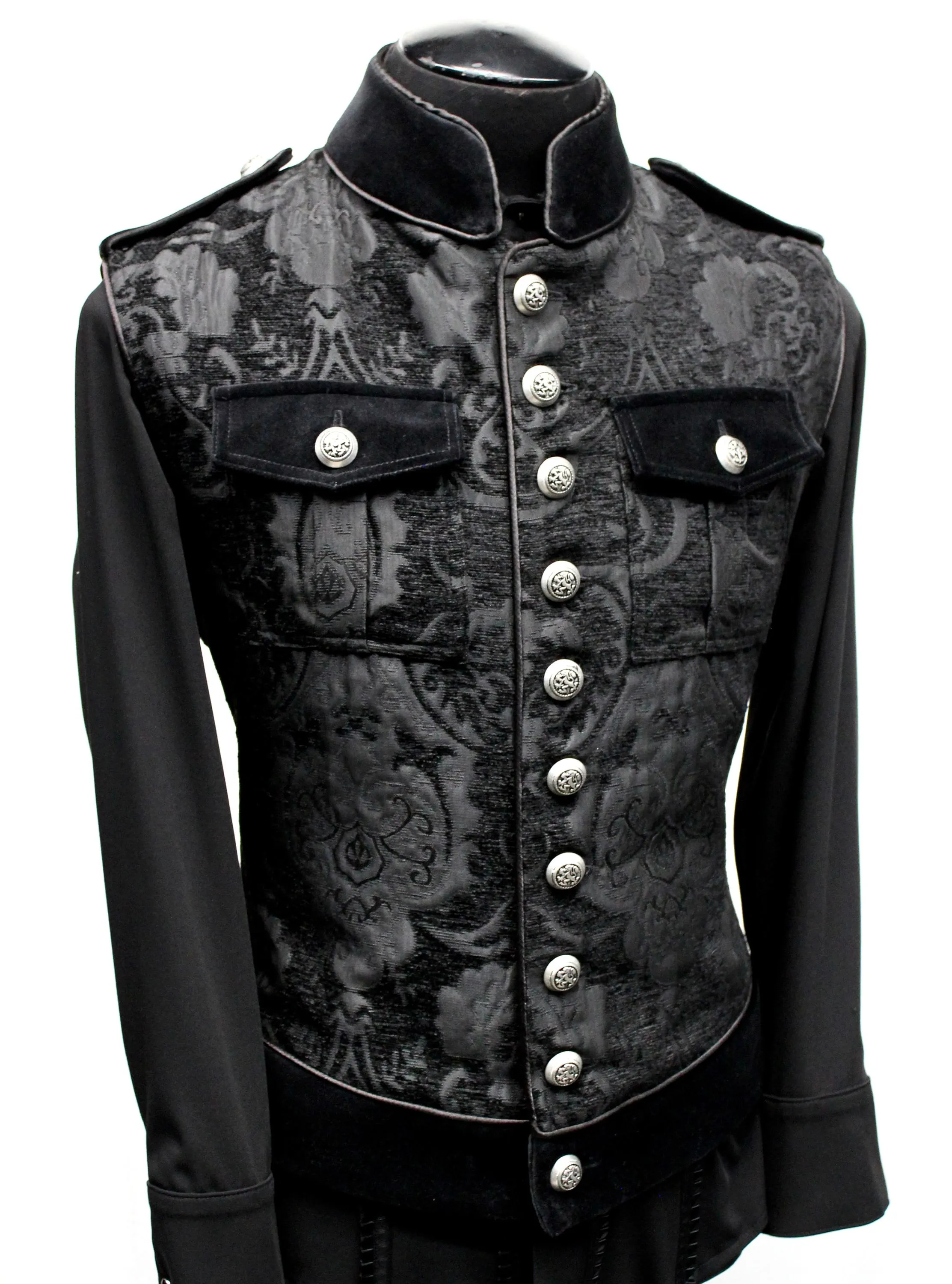 ROYAL MARINE VEST - Black Tapestry