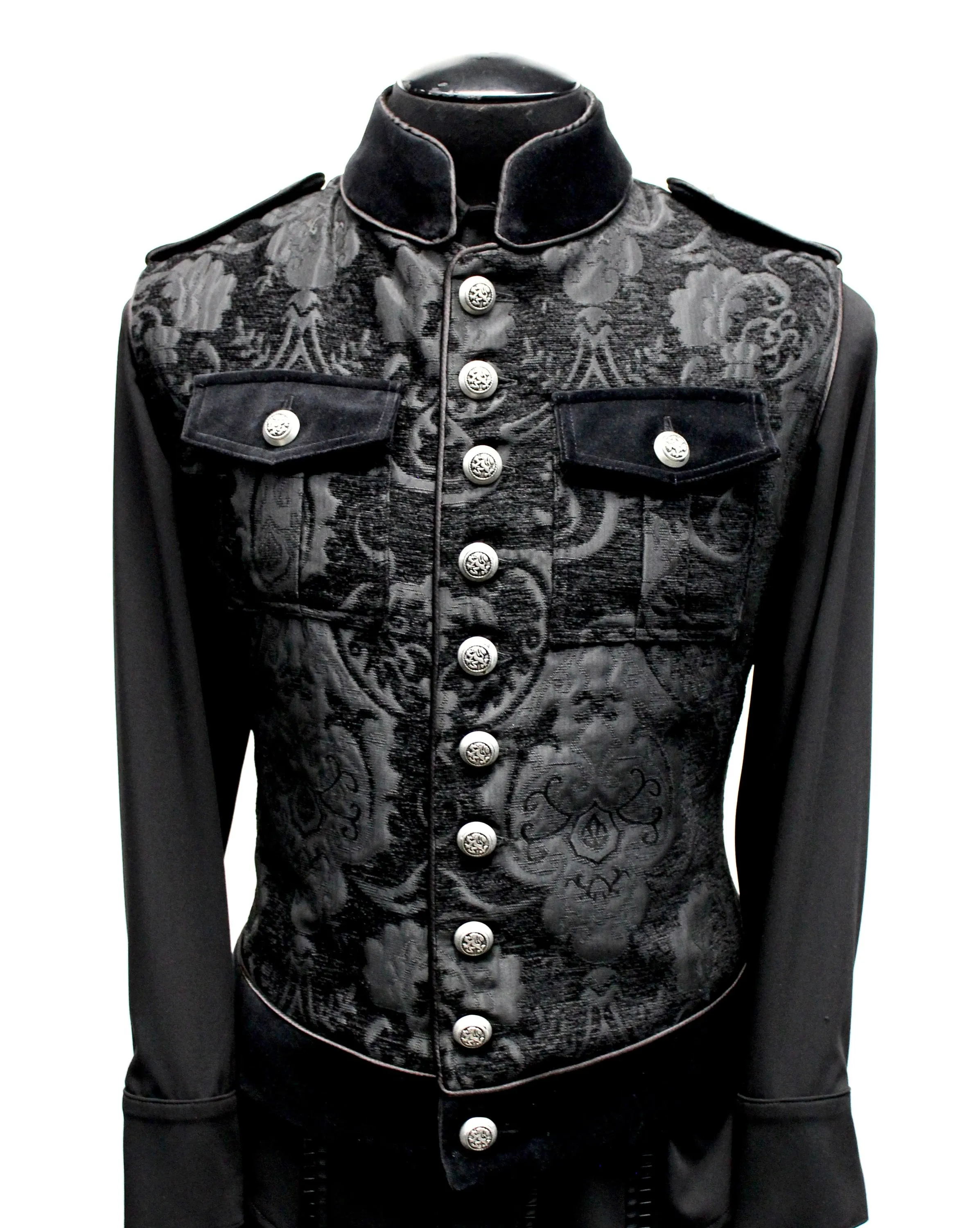 ROYAL MARINE VEST - Black Tapestry