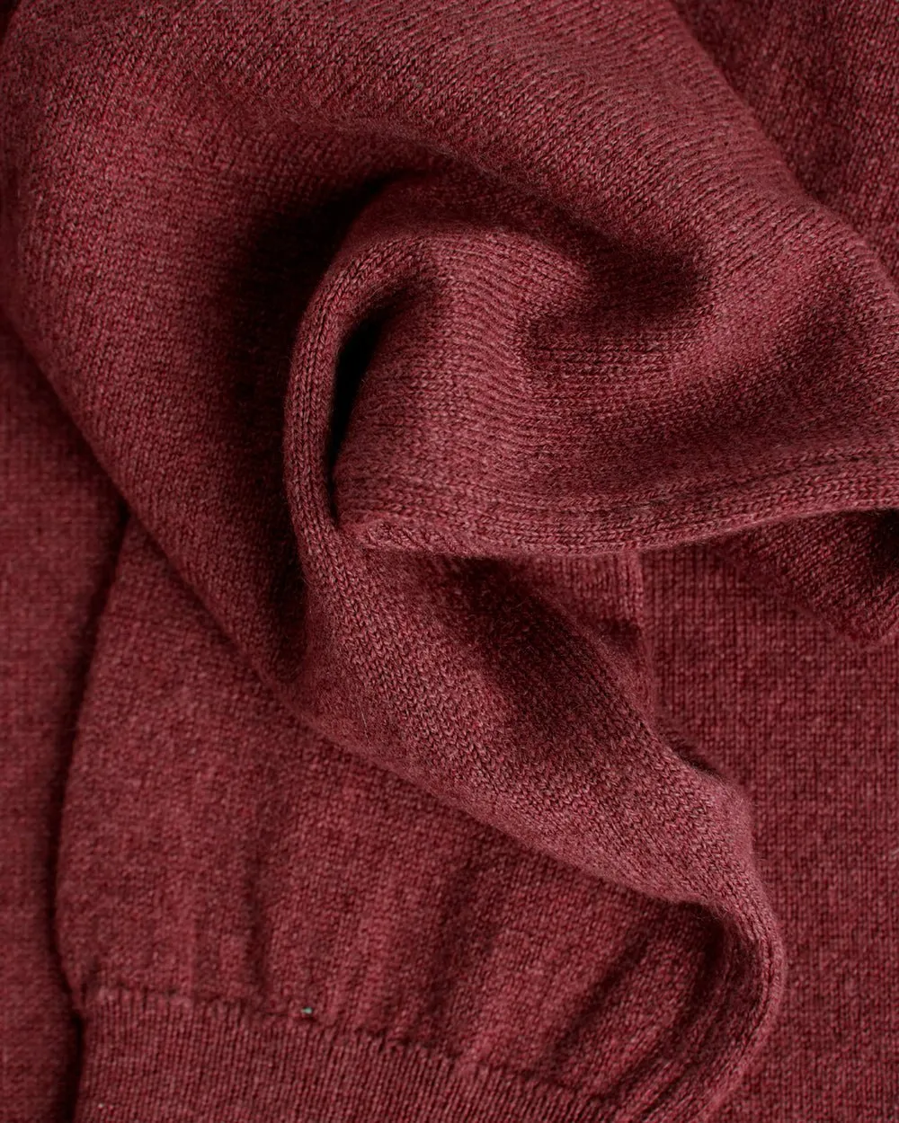 Russet Red Lightweight Cashmere Cardigan