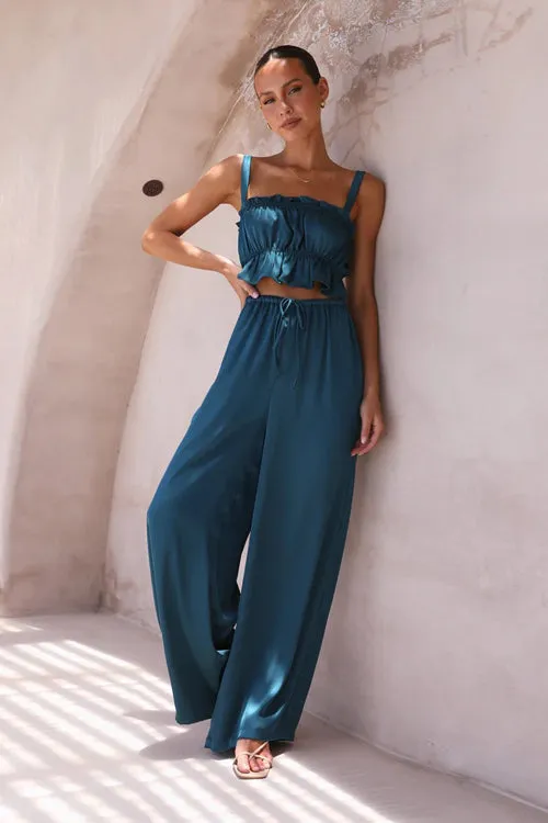 Set for Paradise Sleeveless Wide-Leg Two-Piece Set - 5 Colors