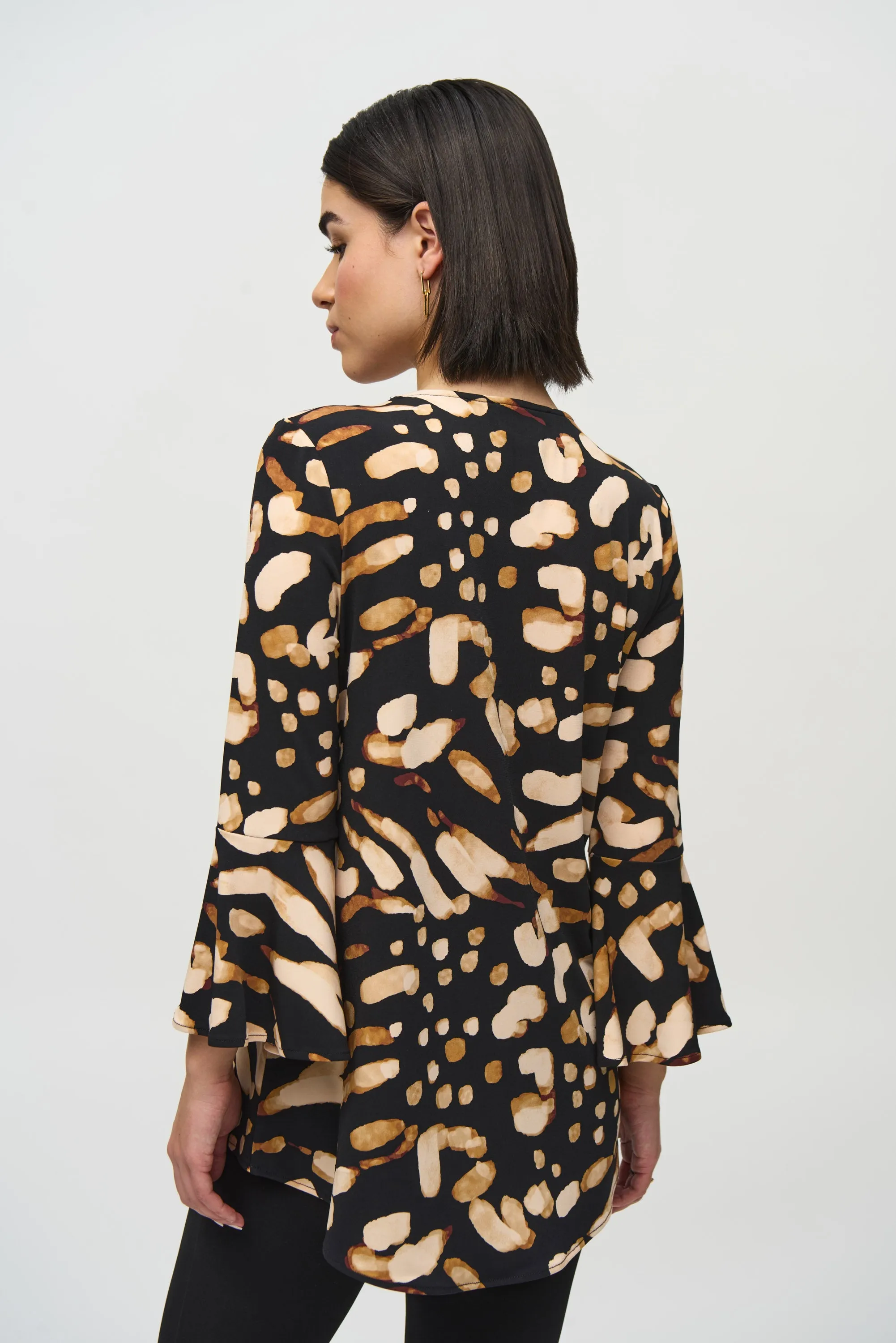 Silky Knit Animal Print Tunic