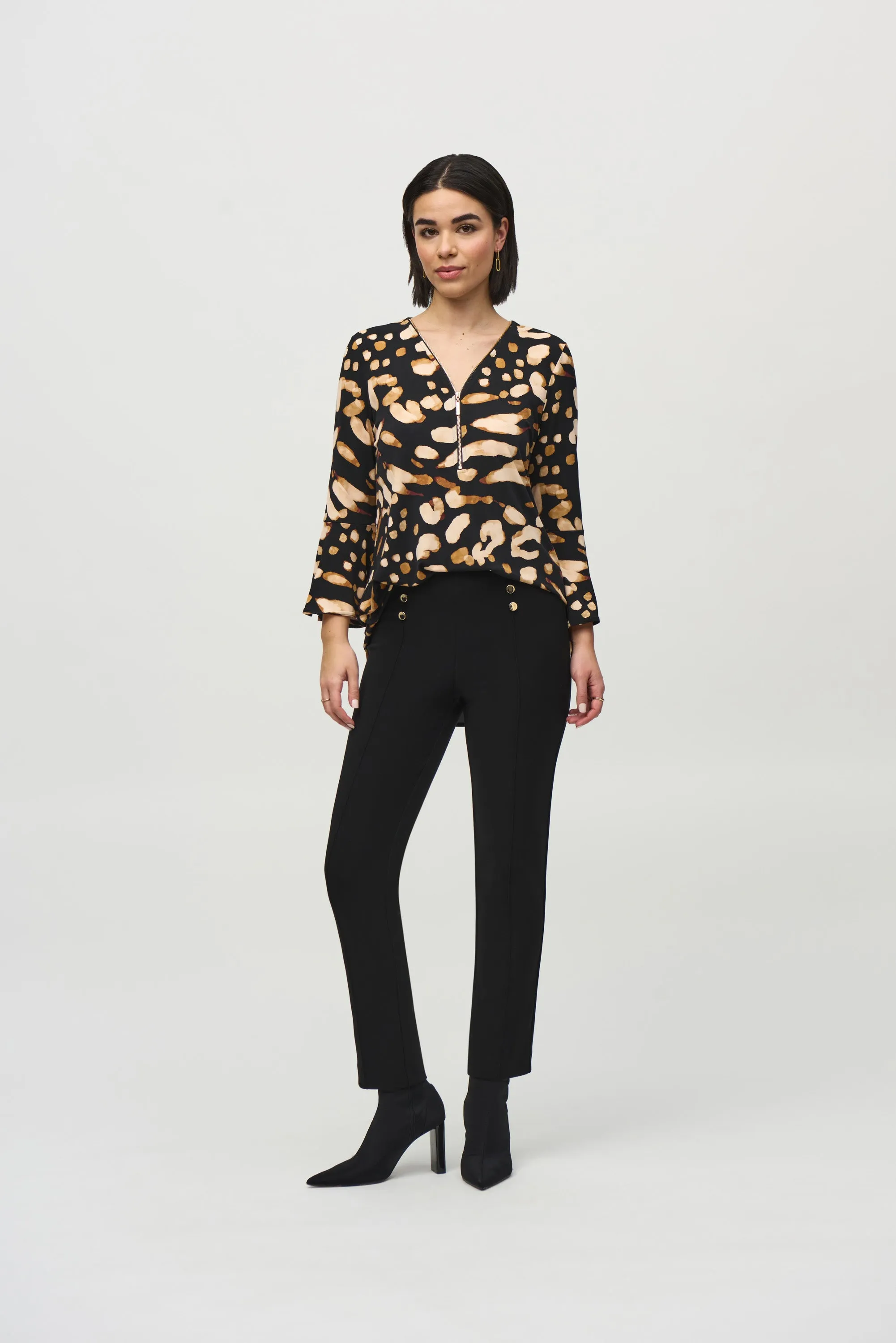 Silky Knit Animal Print Tunic