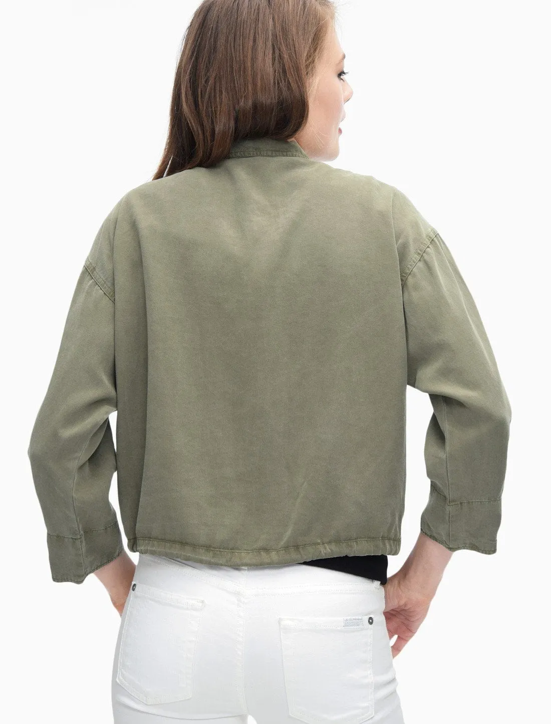 Splendid - Cropped Military Jacket Vintage Olivine