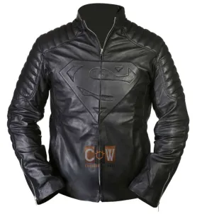 Superman Smallville Clark Kent Black/Red Leather Jacket