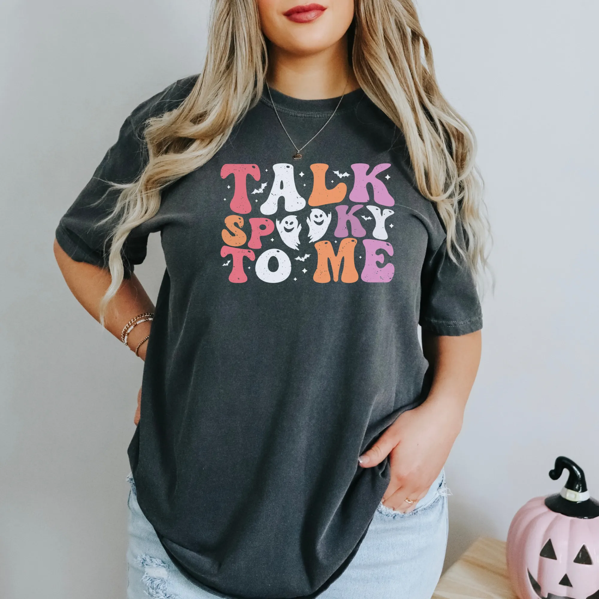 Talk Spooky To Me Shirt Comfort Colors