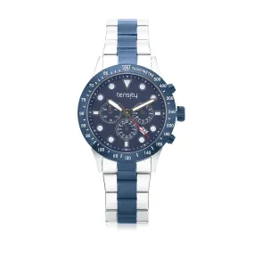 Tensity Chronograph Navy & Silver Watch 7727WC