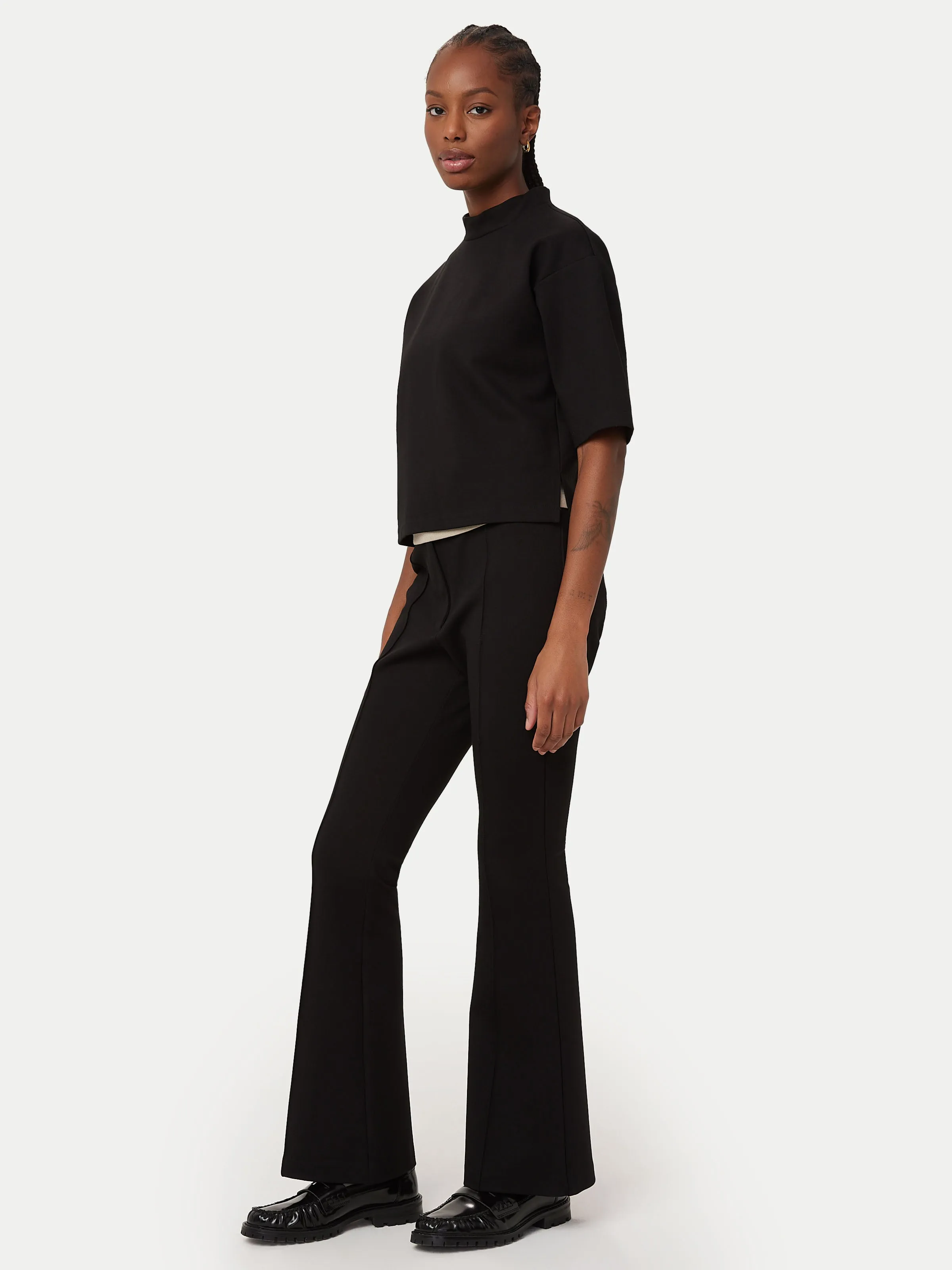 The Selena Flared Pant in Black