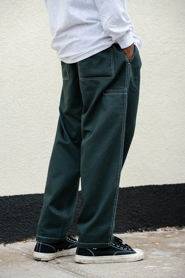 THEORIES STAMP LOUNGE PANTS CONTRAST STITCH - ALPINE