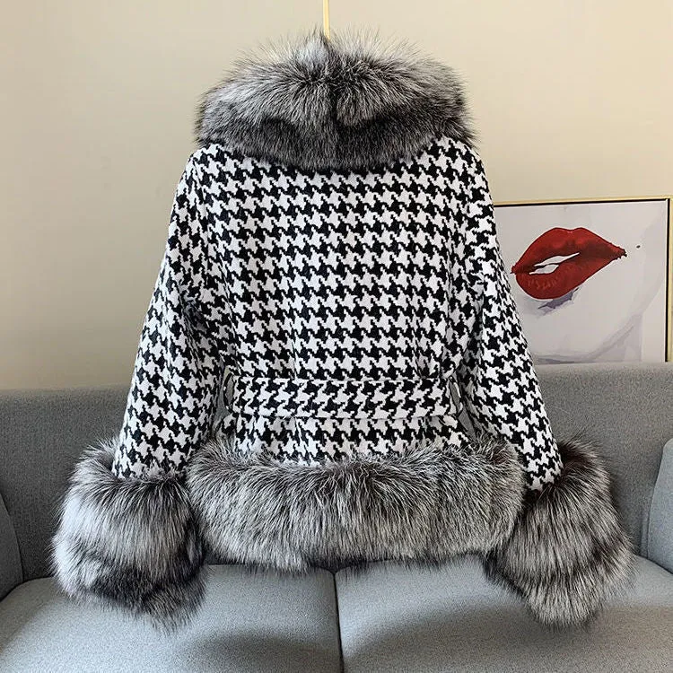 Trendy faux fur coat for women