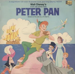 Various - Walt Disney's Story And Songs From Peter Pan (LP, Album, Mono, Gat) (VG)