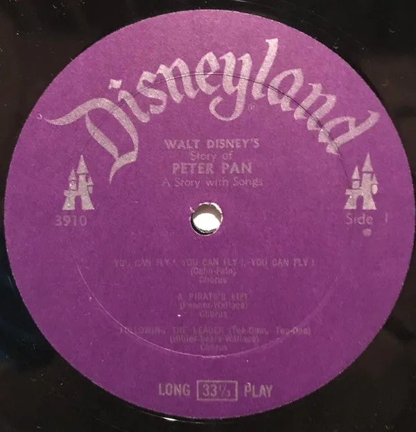 Various - Walt Disney's Story And Songs From Peter Pan (LP, Album, Mono, Gat) (VG)