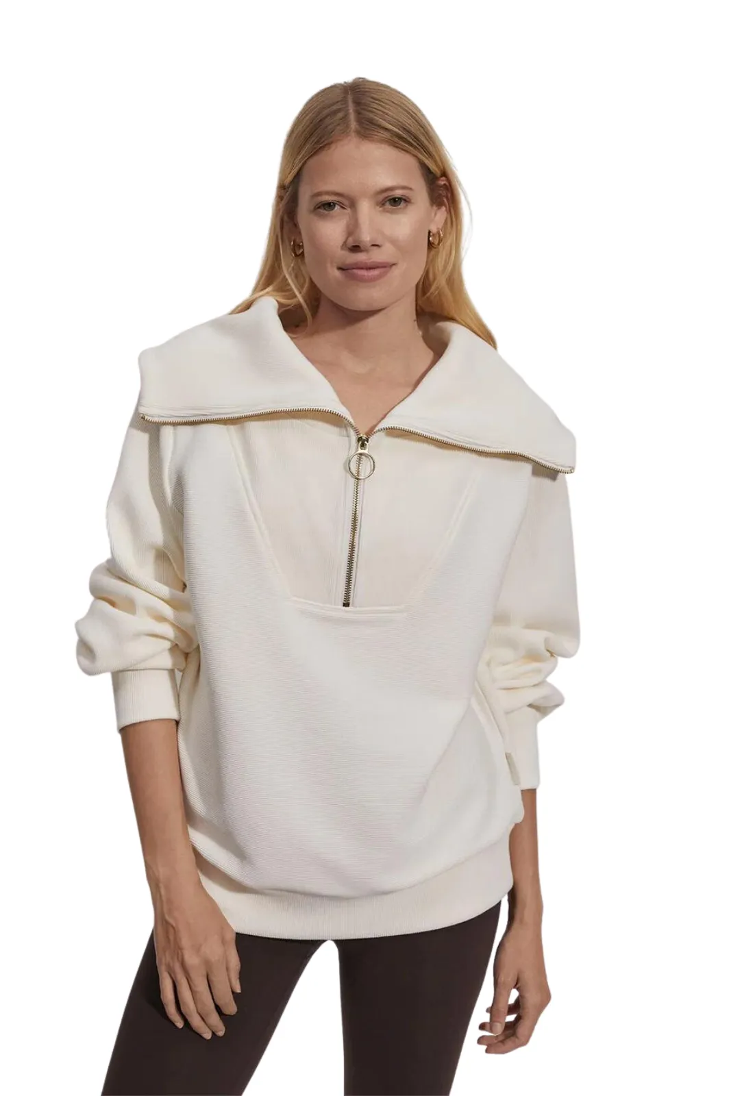 Vine Half Zip, Ivory