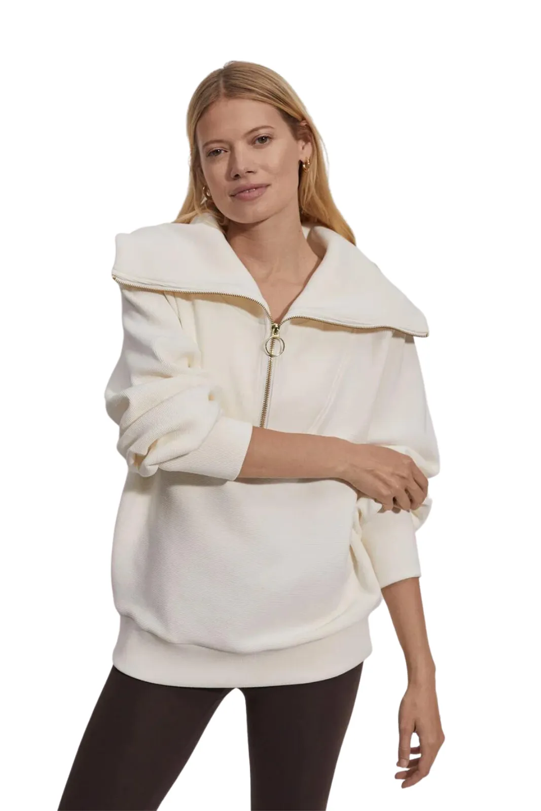 Vine Half Zip, Ivory