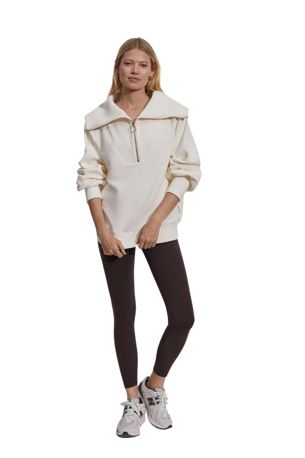 Vine Half Zip, Ivory